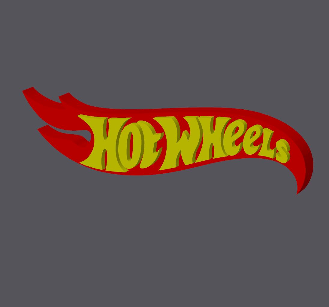 Cartel 3D HotWheels Original/Personalizado