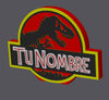 Cartel 3D Jurassic Park Original / Personalizado