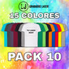 Pack de 10 camisetas personalizadas