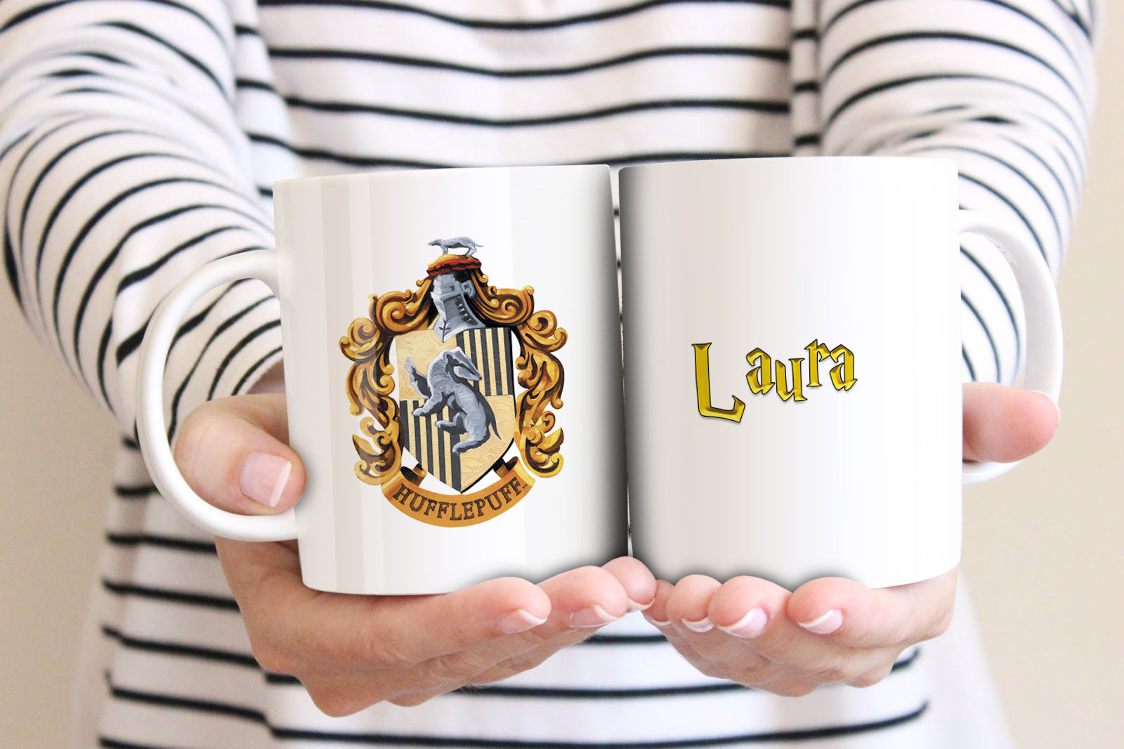 Taza escudo Hufflepuff