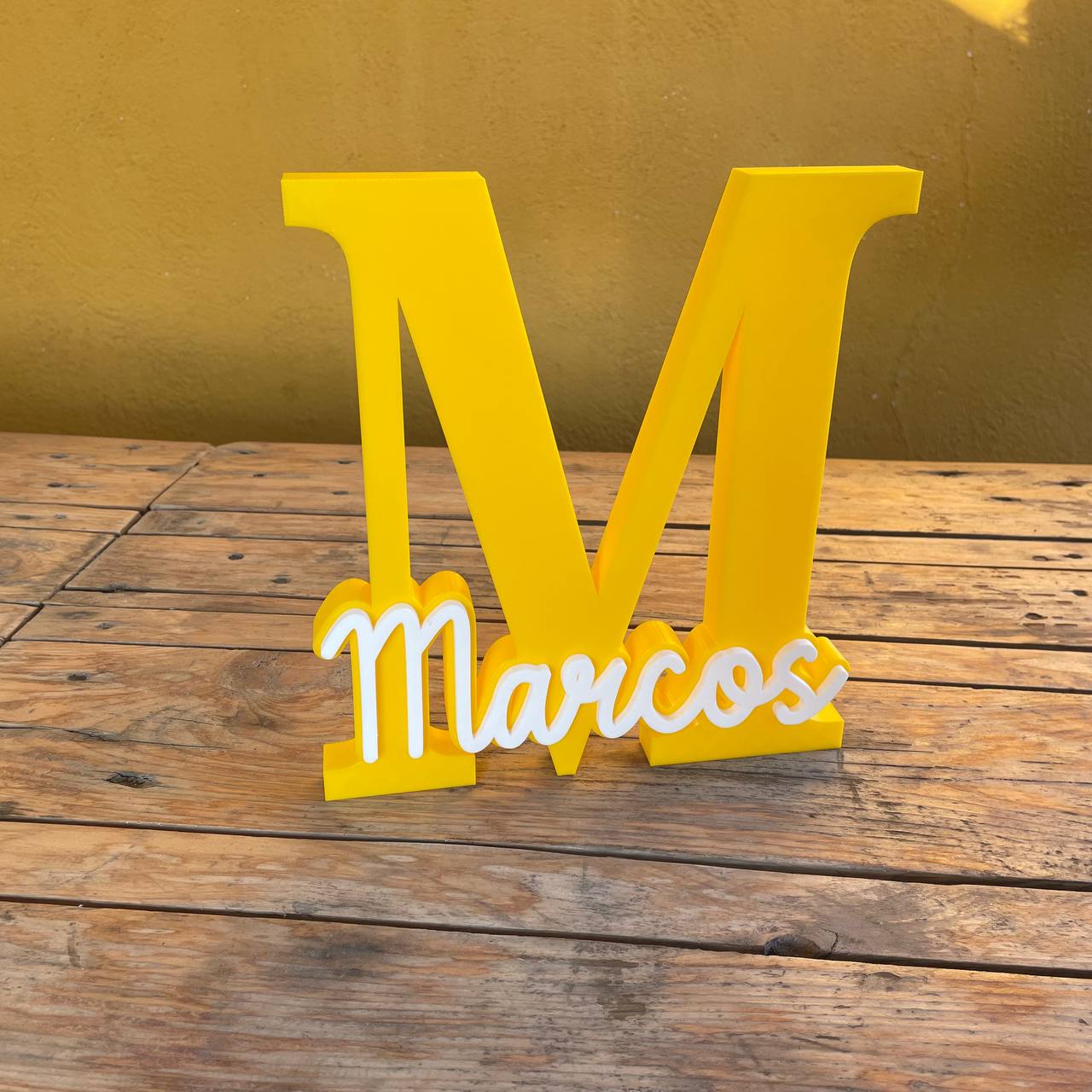 Letras decorativas 3D de 25cm con nombre