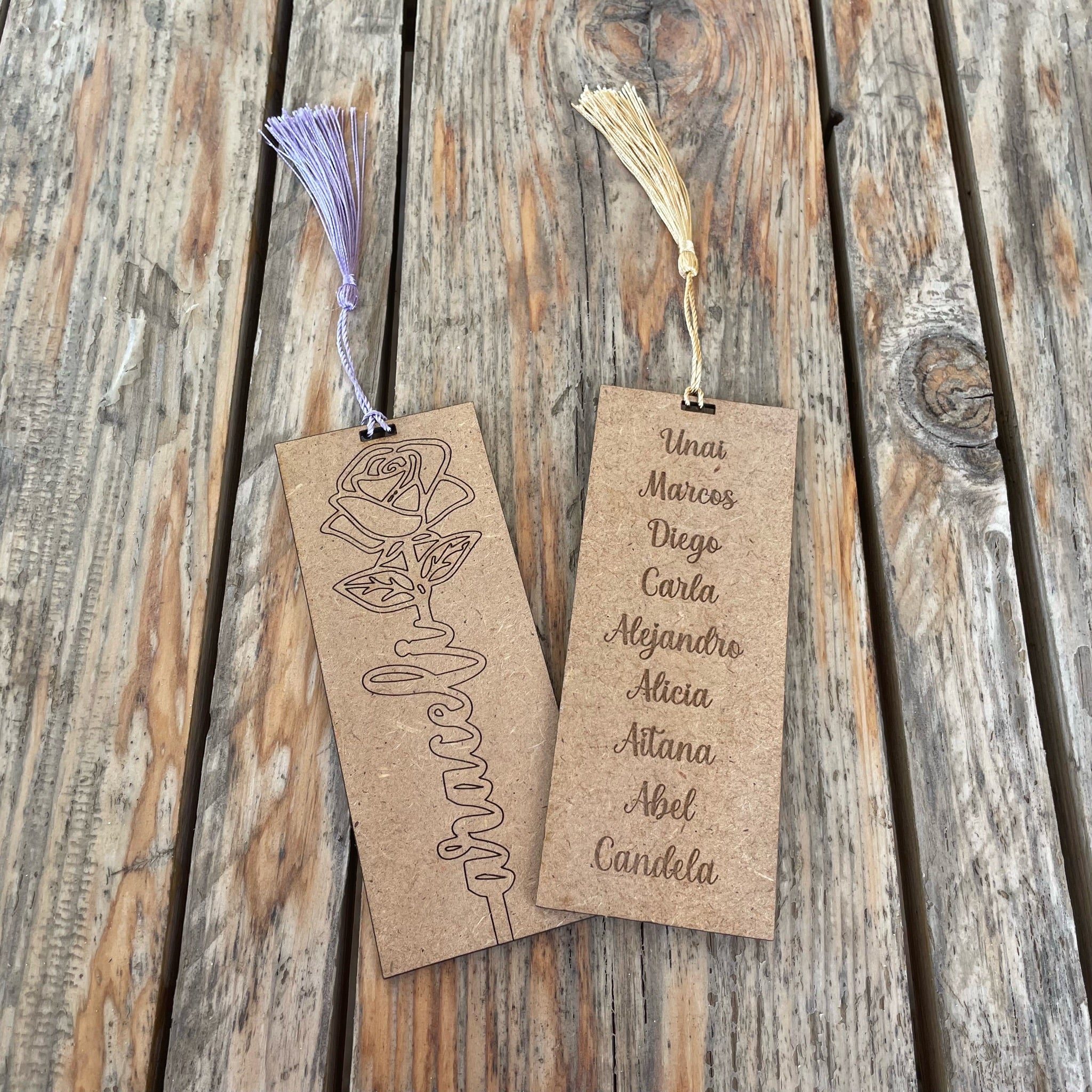 Marcapaginas de Madera personalizado