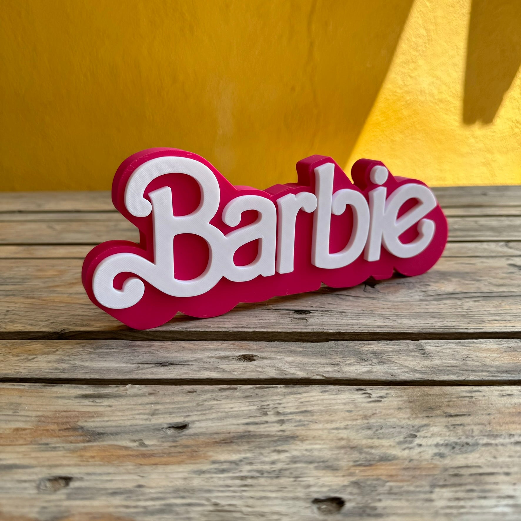 Cartel 3D Barbie Original / Personalizado