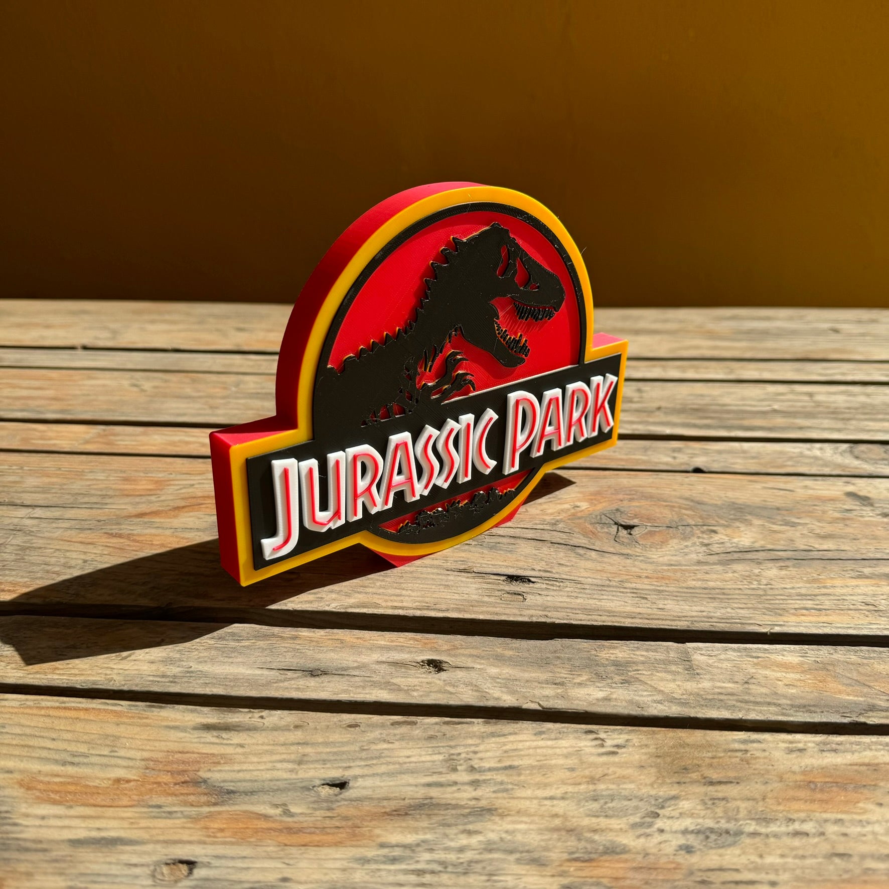 Cartel 3D Jurassic Park Original / Personalizado