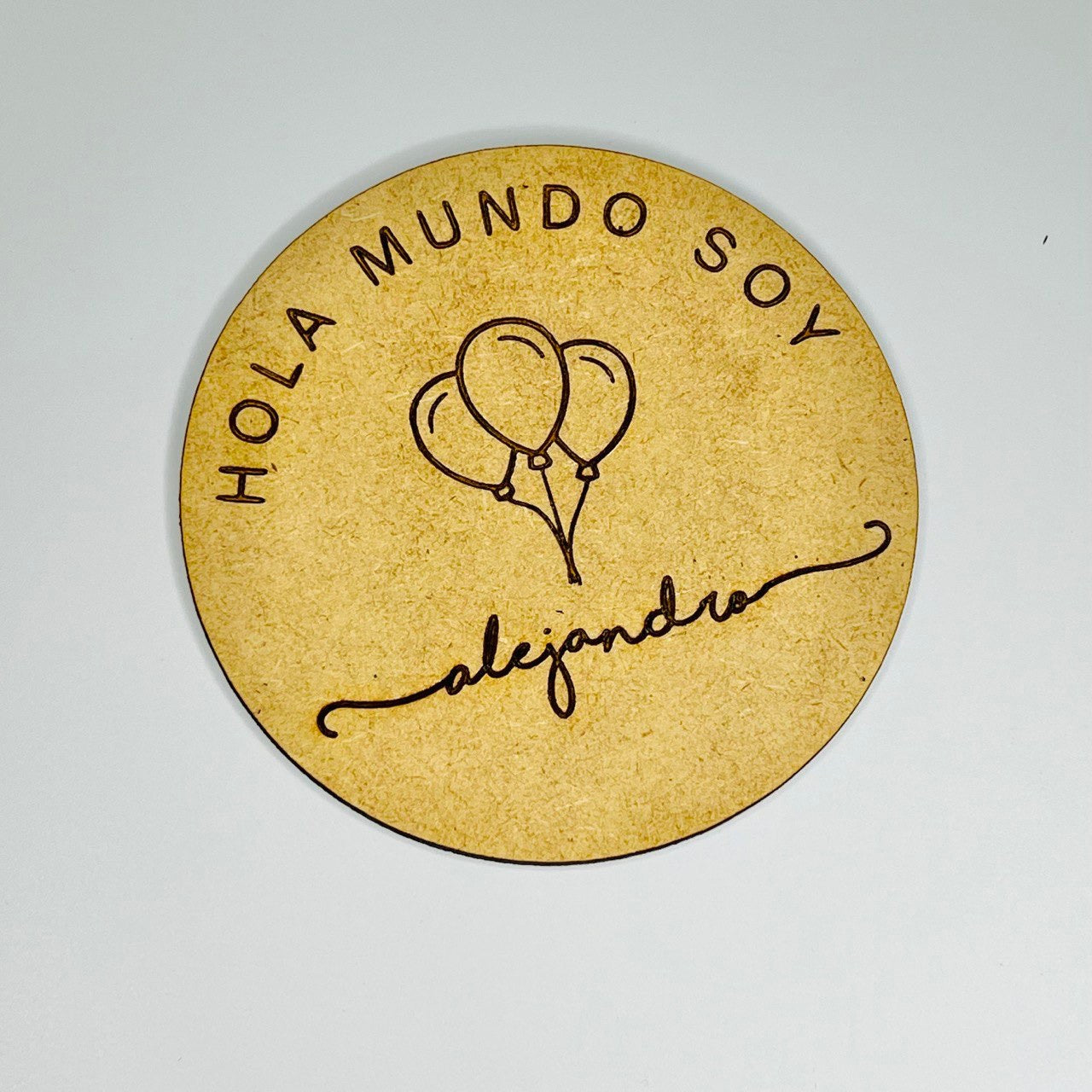 Hola mundo 20x20cm