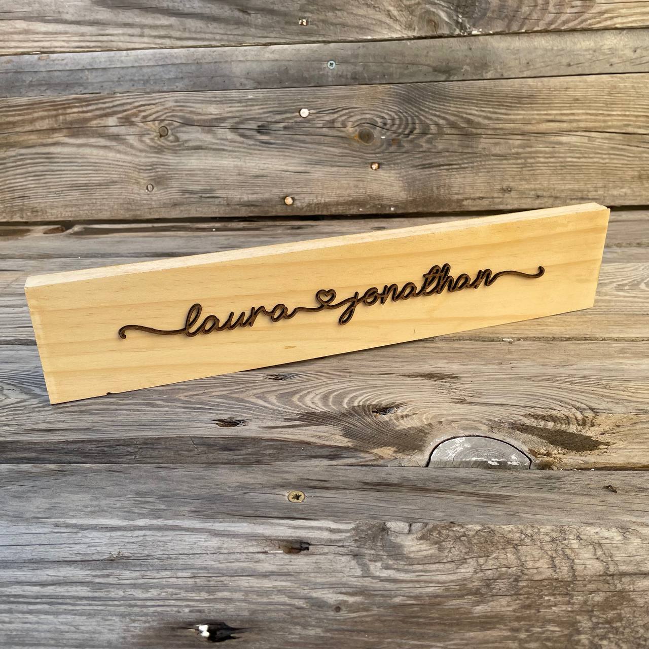 Letrero personalizado para parejas